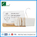 Surgical medical suture needle with Chromic catgut